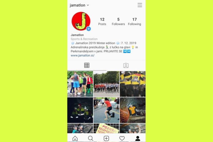 Jamatlon tudi na Instagramu