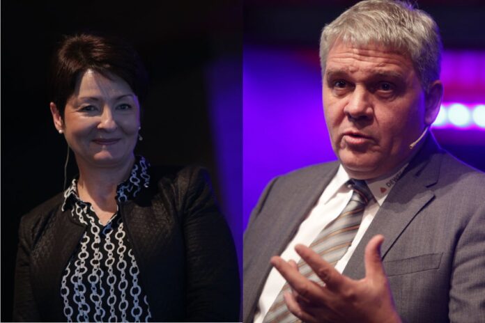 Orožen in Lapajne na B2B konferenci
