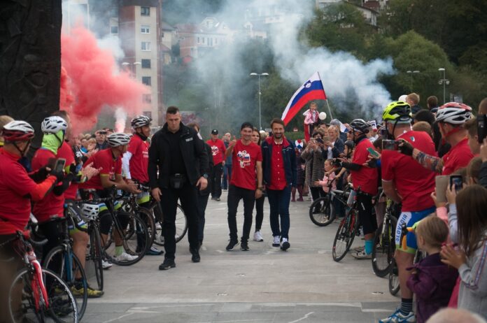 Veličasten sprejem Primoža Rogliča v Zagorju