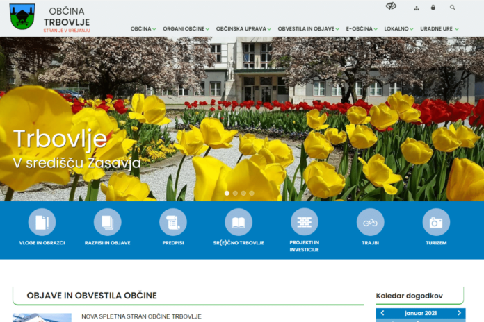 Nova spletna stran Občine Trbovlje