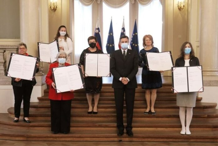 Pahor podelil priznanje Mateji Kos