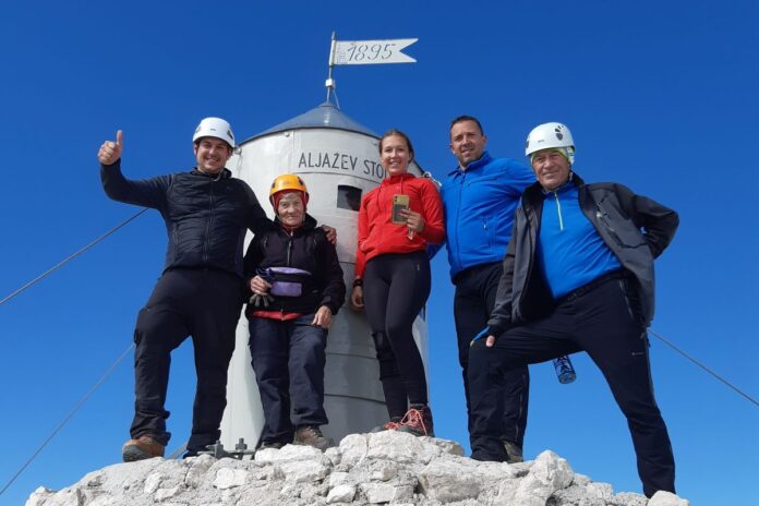 Betka Škorjanc pri 90. letih na Triglav