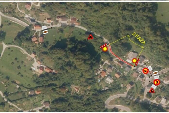 Zapori dveh cest v Hrastniku