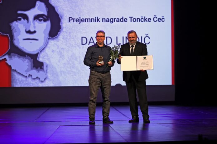 Nagrada Tončke Čeč Davidu Lindiču