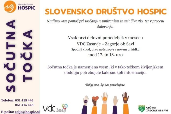 Sočutna točka v VDC Zasavje