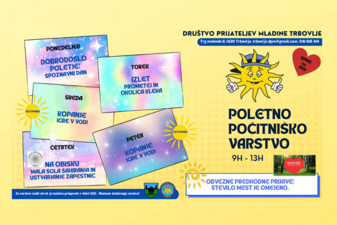 Počitniške dejavnosti v Trbovljah