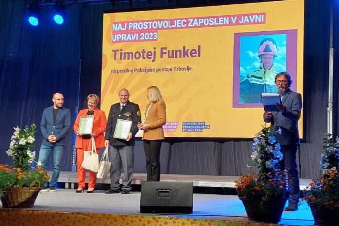 Timotej Funkel naj prostovoljec 2023