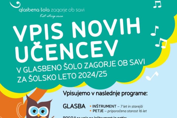 Vpis v GŠ Zagorje ob Savi