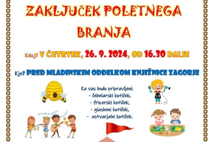 Slovo poletju in zaključek Poletnega branja