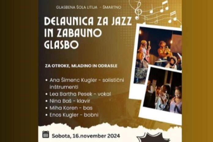 Vabljeni na jazz in zabavno glasbeno delavnico!