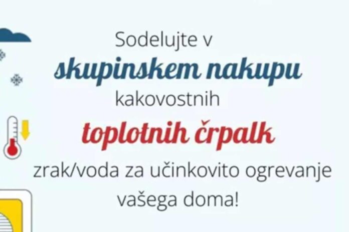 Skupinski nakup toplotnih črpalk