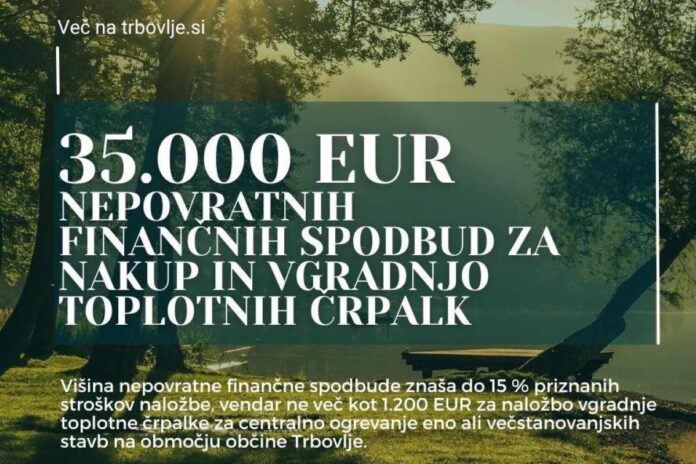 Spodbude za vgradnjo toplotnih črpalk