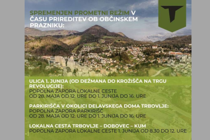 Popolna zapora ceste zaradi prireditev