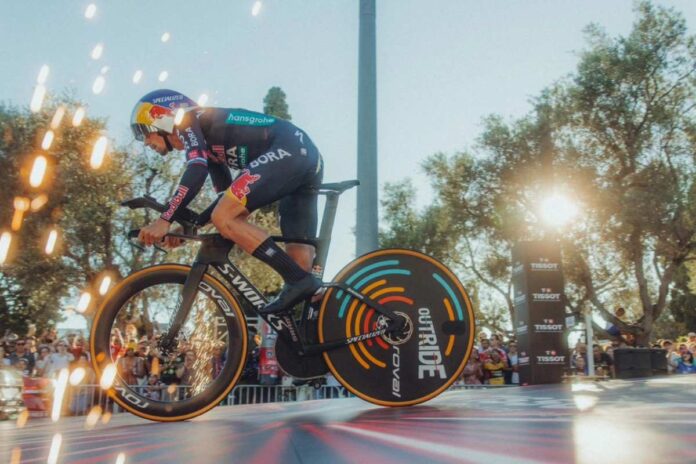 Primož Roglič tretji na kronometru