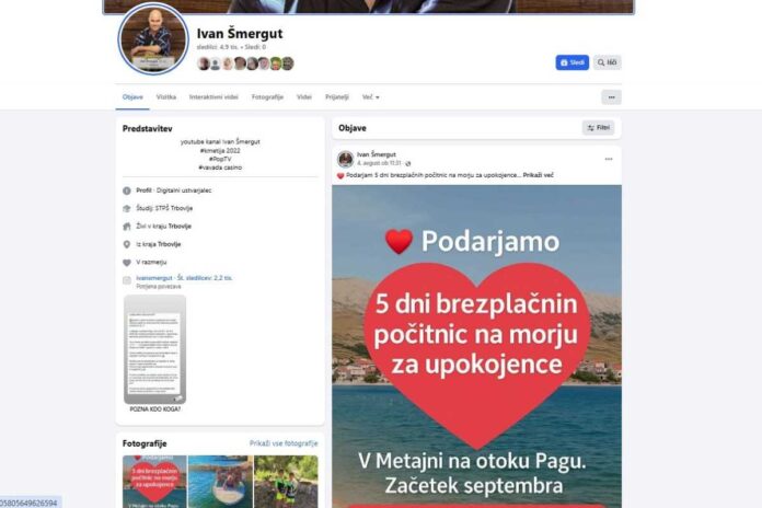 Šmergut tokrat na morje vabi upokojence