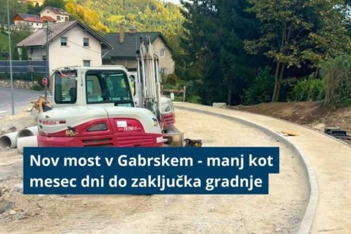 Še mesec dni do novega mosta v Gaberskem