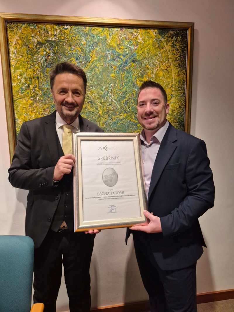 Priznanje Občini Zagorje