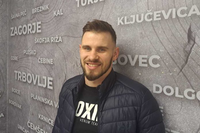 Miha Hribovšek v ringu na Polaju