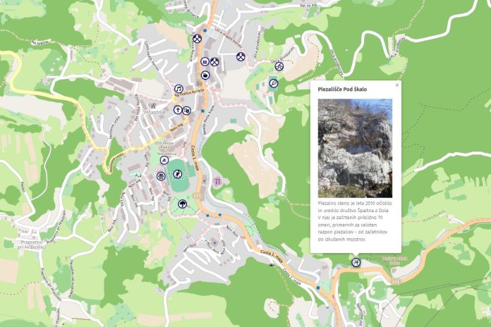 Interaktivni zemljevid Hrastnika