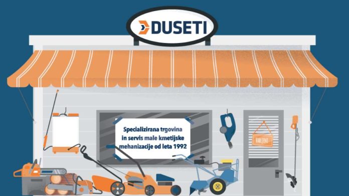 Duseti: profesionalna oprema in zanesljiv servis