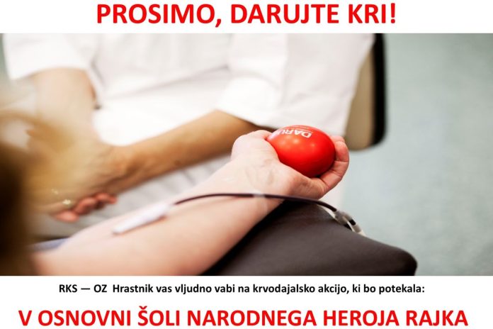 Krvodajalska akcija v Hrastniku