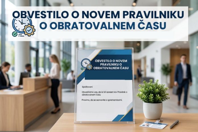 Nov pravilnik obratovalnega časa